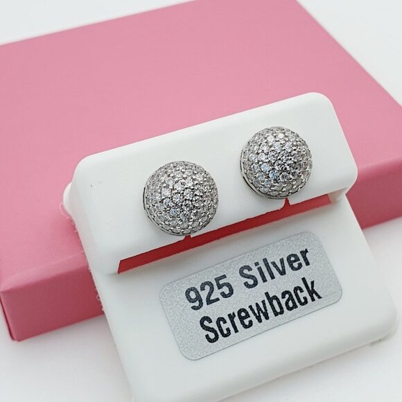 "925 Sterling Silver Cubic Zirconia Earrings, U19254564 - Picture 3 of 11